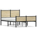 Sengeramme i metall uten madrass sonoma eik 120x190 cm
