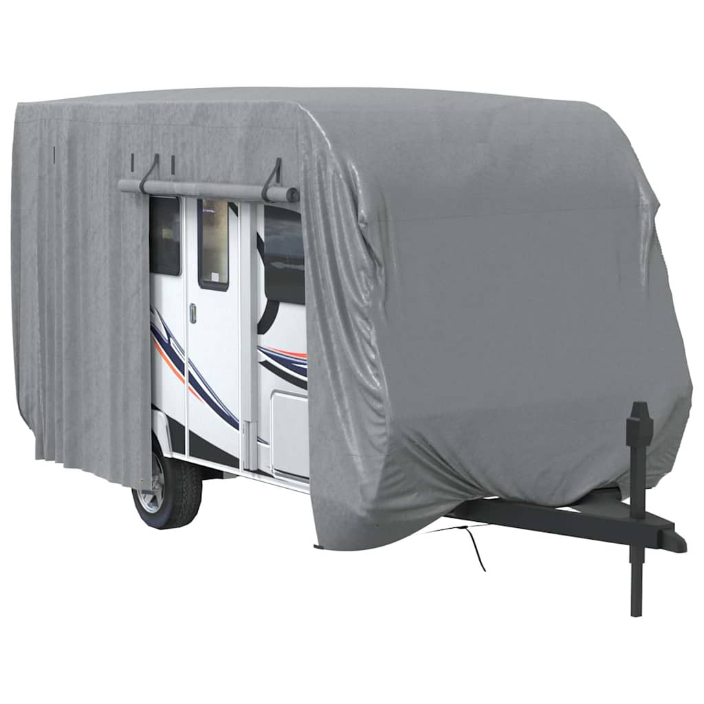 Campingvogntrekk grå 460x250x220 cm ikke-vevet stoff
