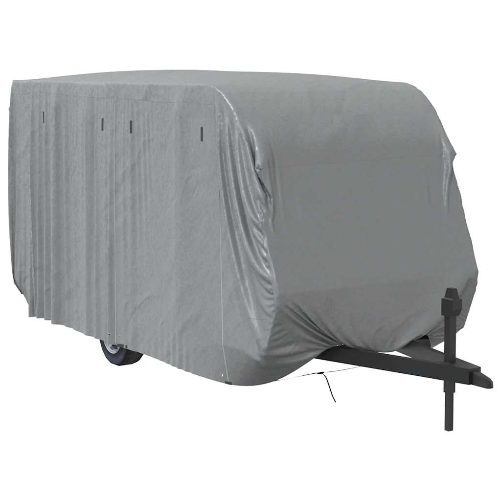 Campingvogntrekk grå 460x250x220 cm ikke-vevet stoff