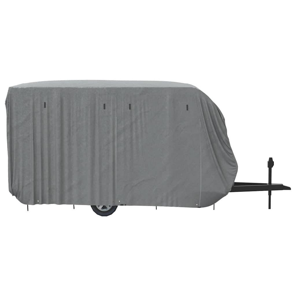 Campingvogntrekk grå 460x250x220 cm ikke-vevet stoff