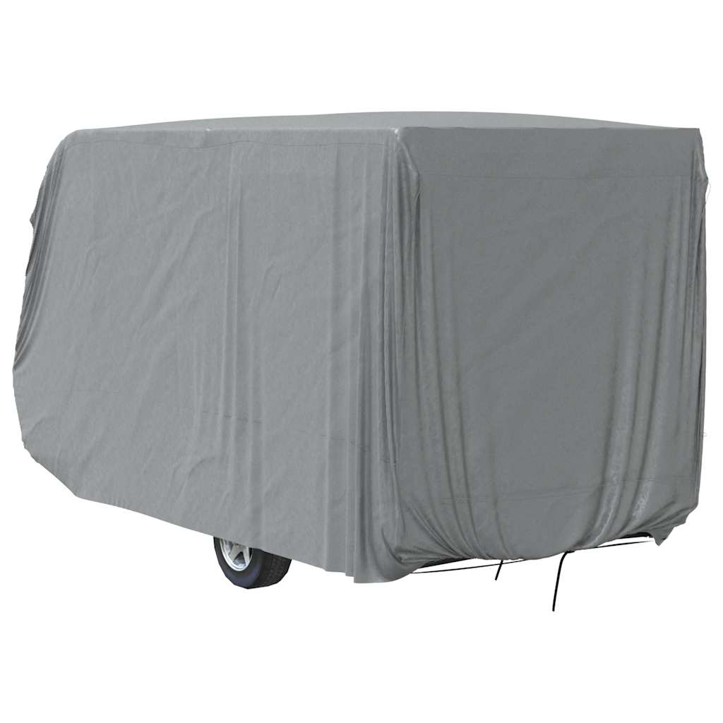 Campingvogntrekk grå 460x250x220 cm ikke-vevet stoff