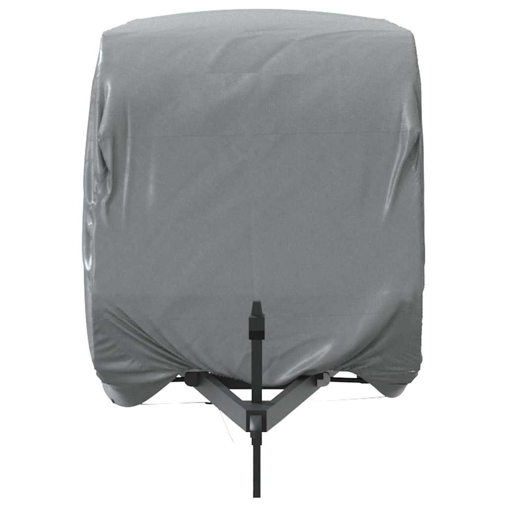 Campingvogntrekk grå 550x250x220 cm ikke-vevet stoff vidaXL