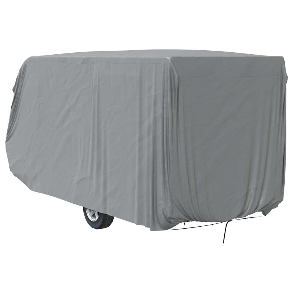 Campingvogntrekk grå 550x250x220 cm ikke-vevet stoff vidaXL