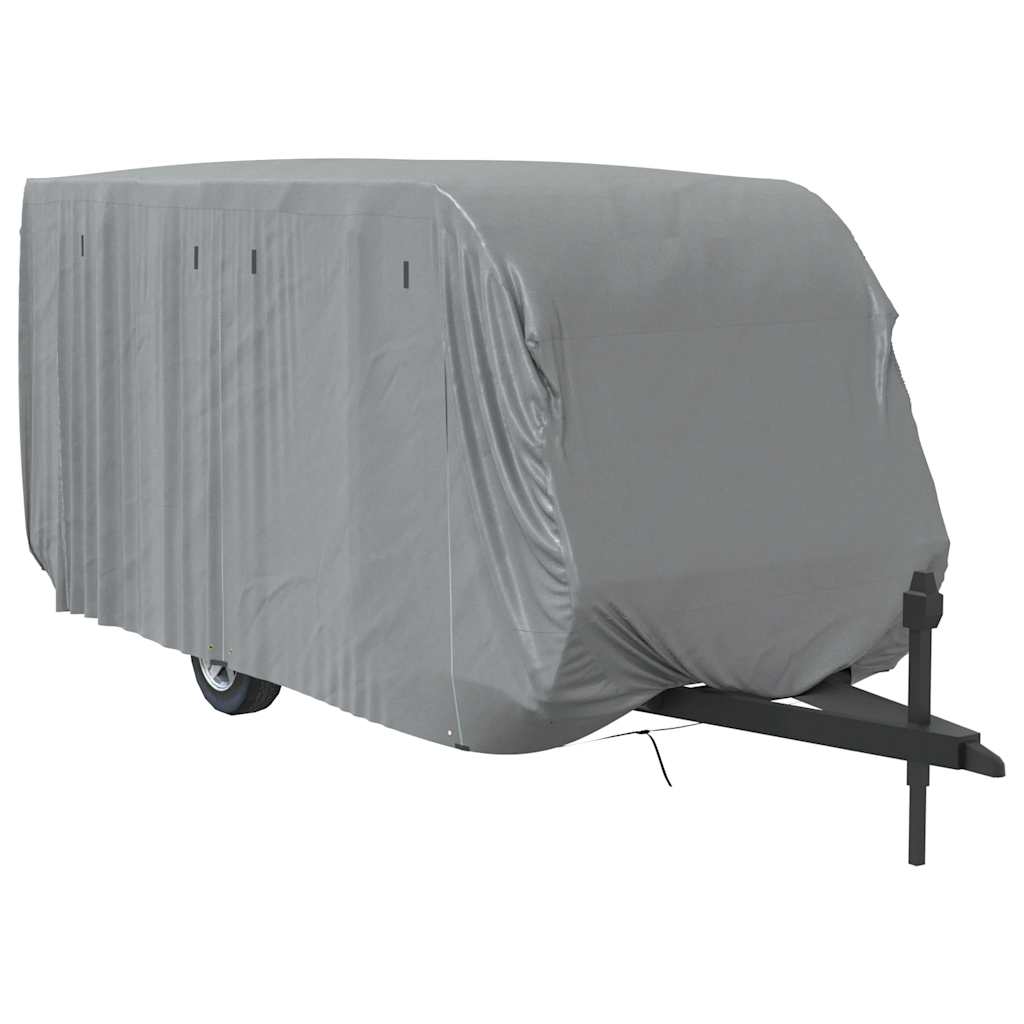 Campingvogntrekk grå 670x250x220 cm ikke-vevet stoff