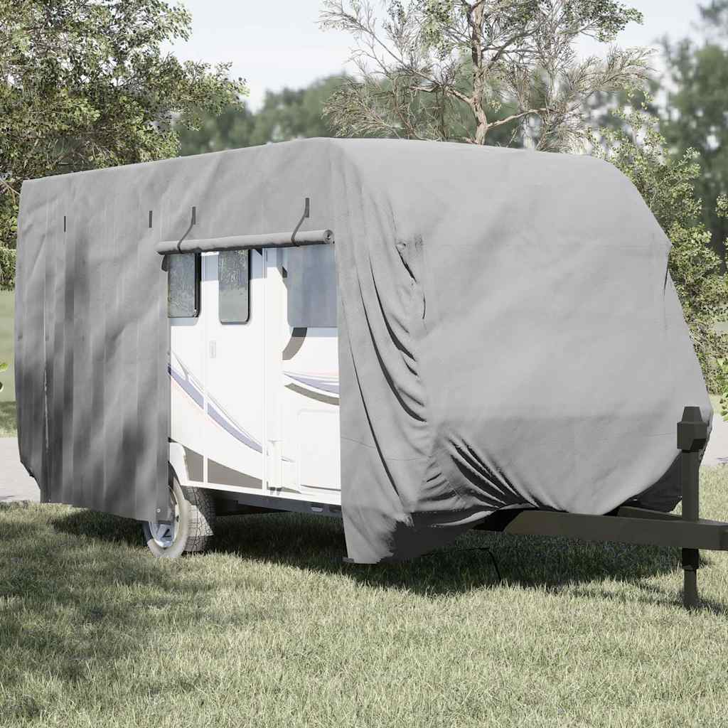Campingvogntrekk grå 670x250x220 cm ikke-vevet stoff