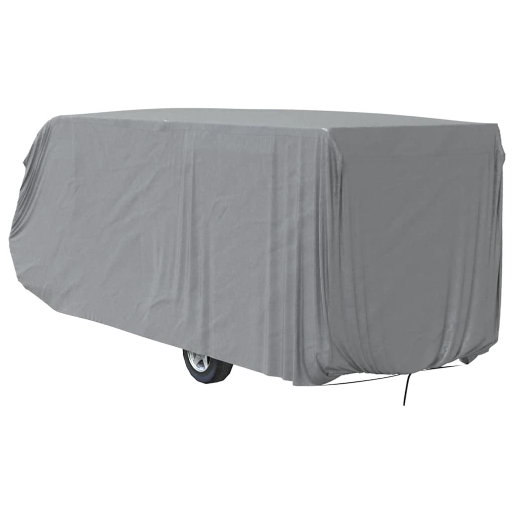 Campingvogntrekk grå 732x250x220 cm ikke-vevet stoff vidaXL