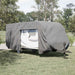 Campingvogntrekk grå 732x250x220 cm ikke-vevet stoff vidaXL