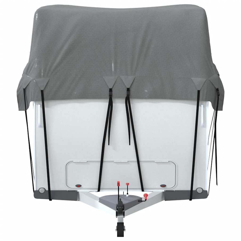 Caravan Taktrekk grå 500x300 cm ikke-vevet stoff