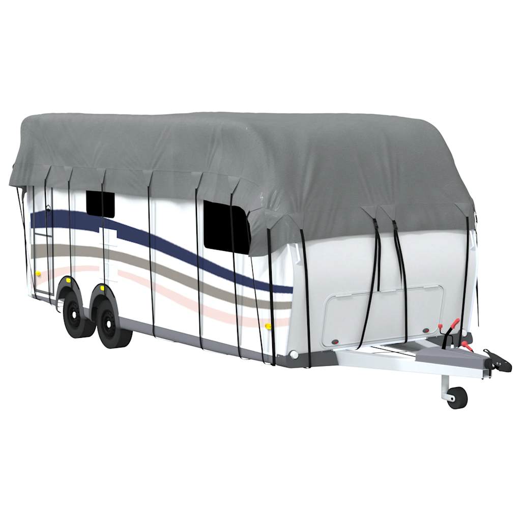 Caravan Taktrekk grå 700x300 cm ikke-vevet stoff