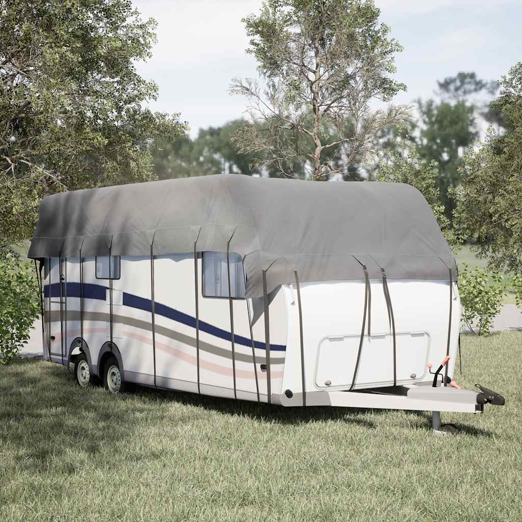 Caravan Taktrekk grå 700x300 cm ikke-vevet stoff