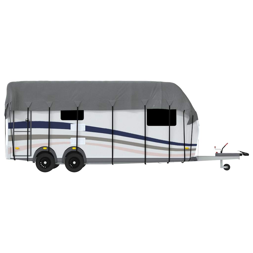 Caravan Taktrekk grå 700x300 cm ikke-vevet stoff