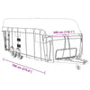 Caravan Taktrekk grå 700x300 cm ikke-vevet stoff