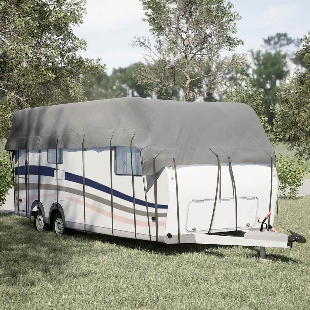 Caravan Taktrekk grå 700x300 cm ikke-vevet stoff