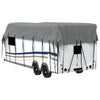 Caravan Taktrekk grå 800x300 cm ikke-vevet stoff