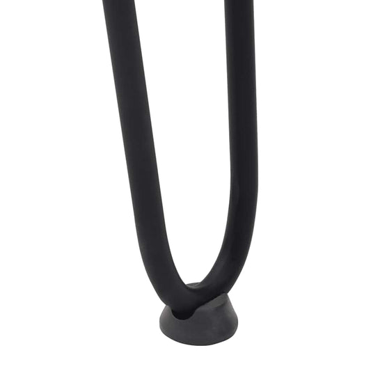 hårnålsben til konsollbord 4 stk svart 72 cm massivt stål