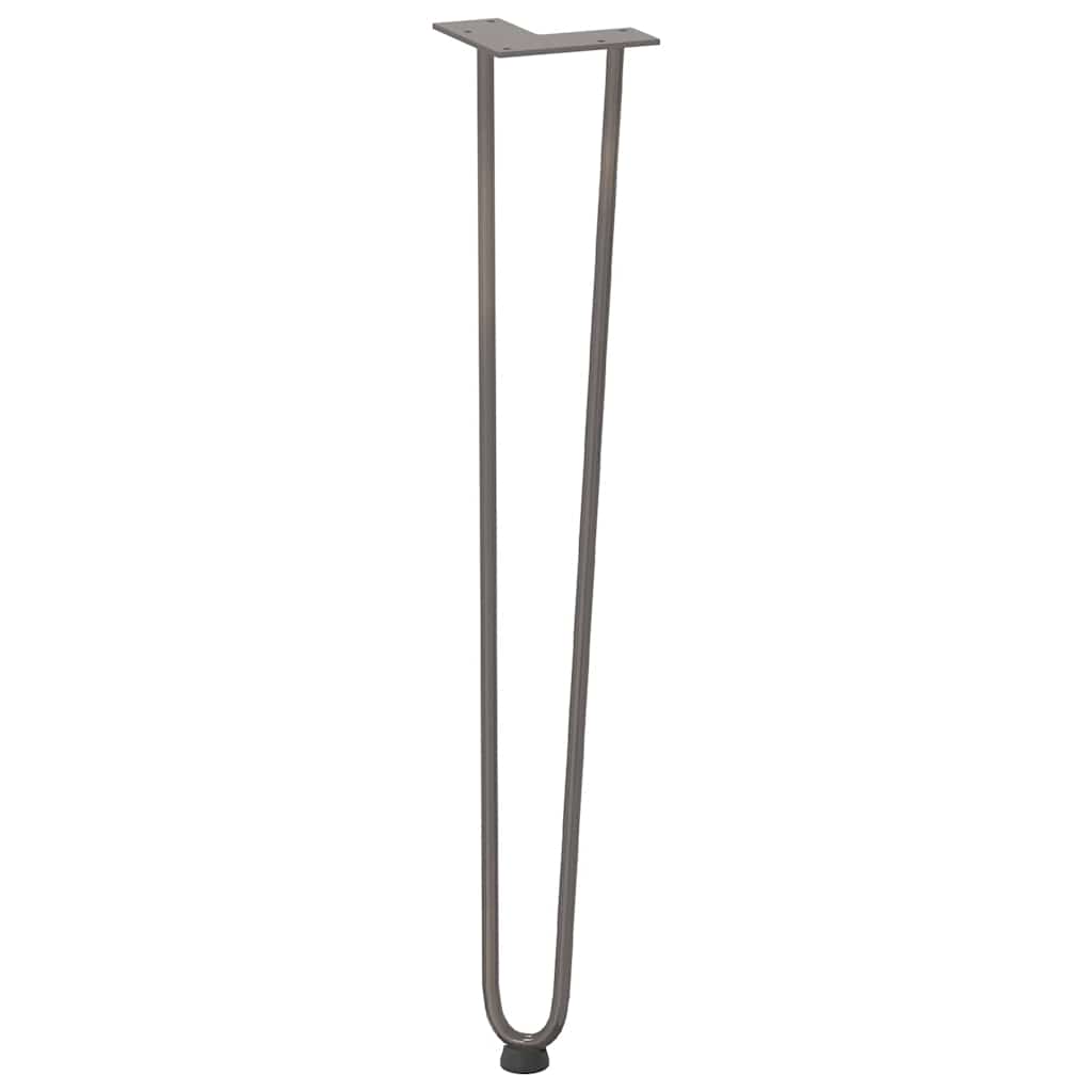 hårnålsben til konsollbord til konsollbord 4 stk naturstål 72 cm massivt stål