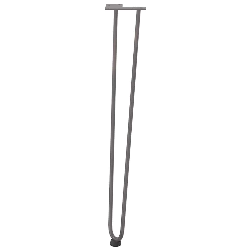 hårnålsben til konsollbord til konsollbord 4 stk naturstål 72 cm massivt stål