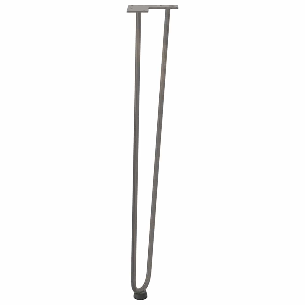 hårnålsben til konsollbord til konsollbord 4 stk naturstål 72 cm massivt stål