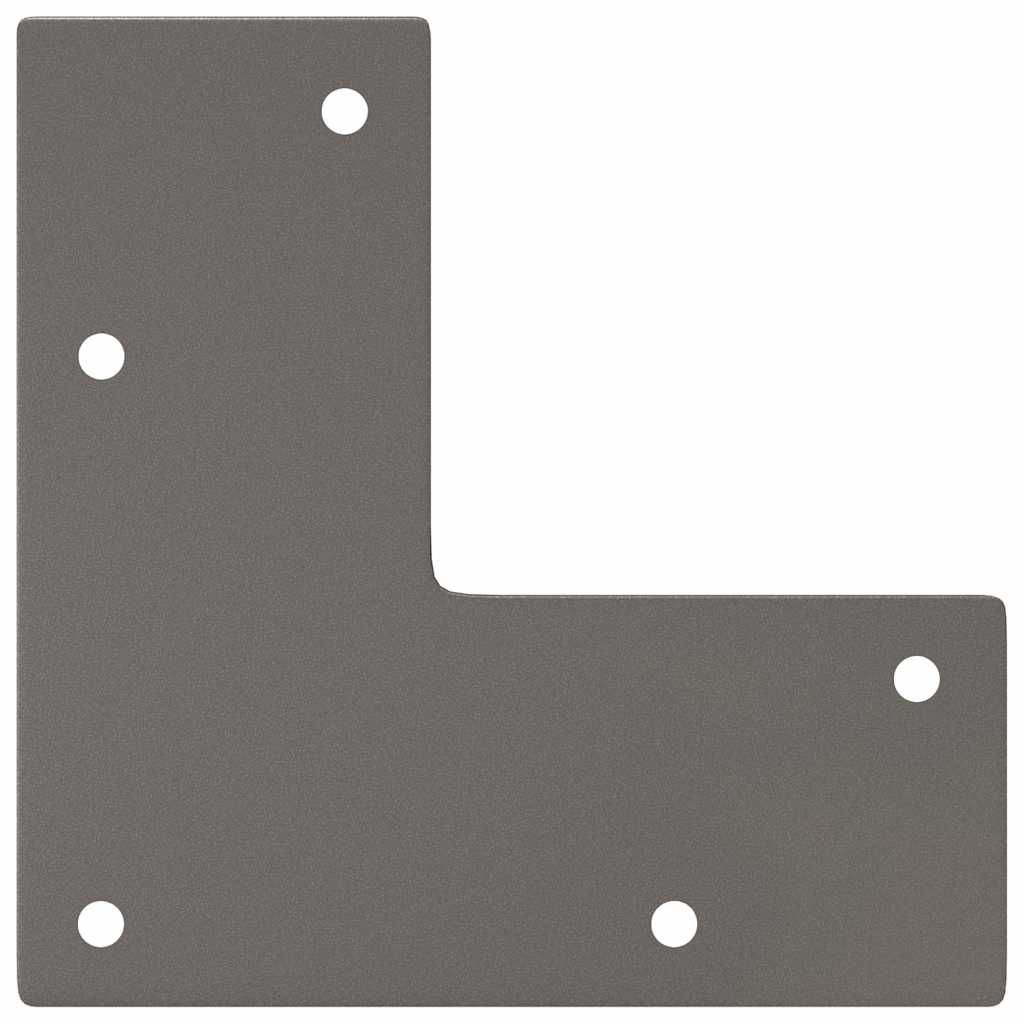 Hårnålsben til salongbord 4 stk naturstål 42 cm massivt stål