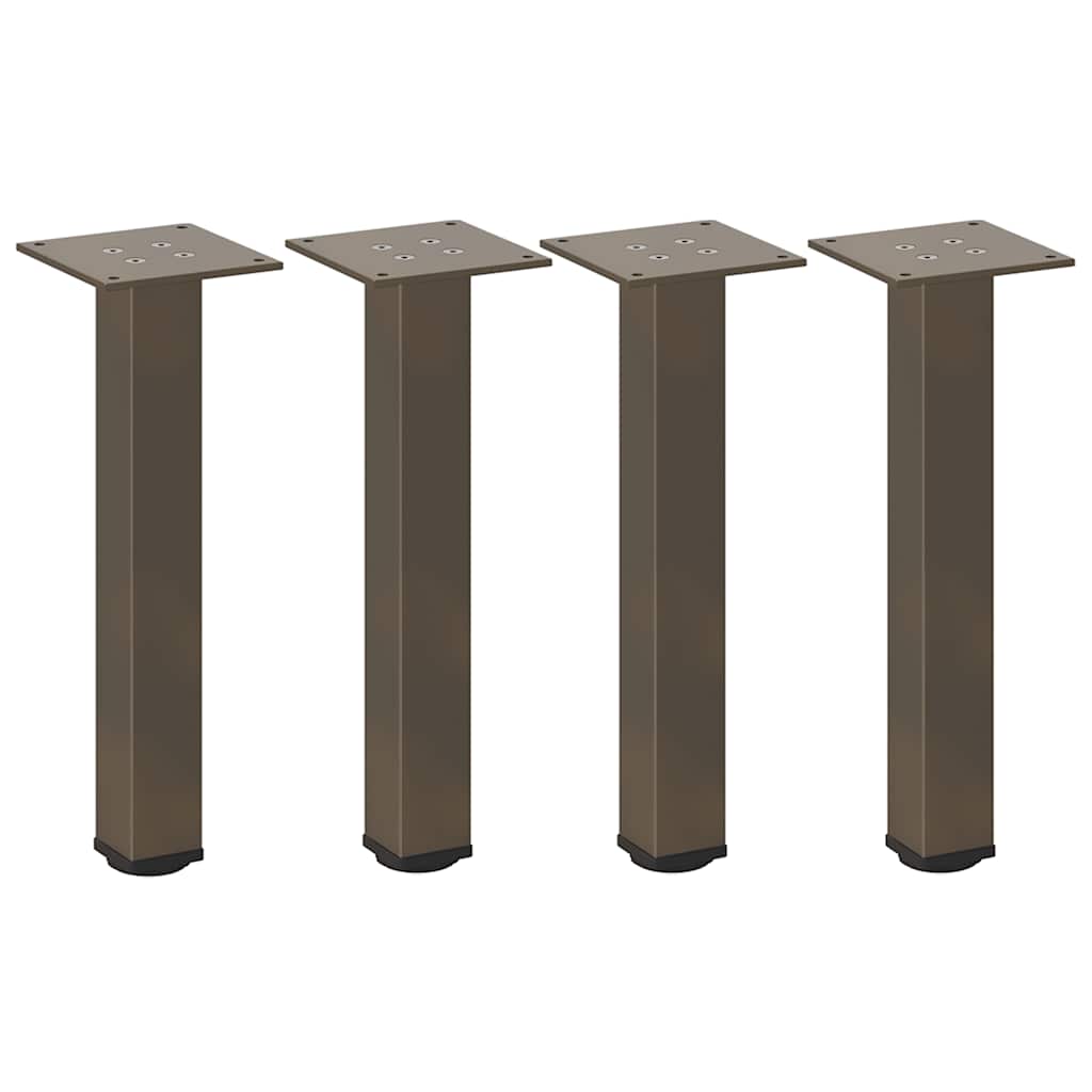 Salongbordben 4 stk naturstål 30–32 cm stål