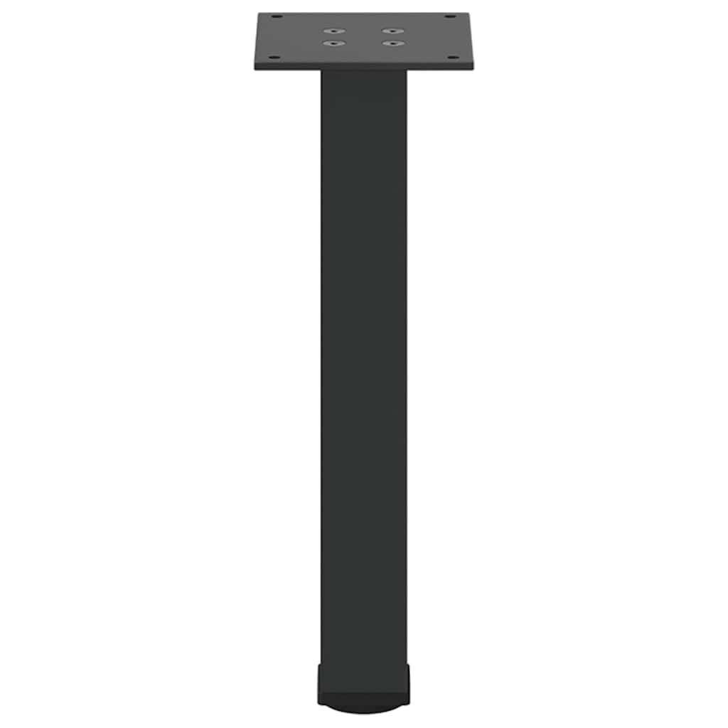Salongbordben 4 stk svart 42–44 cm stål vidaXL