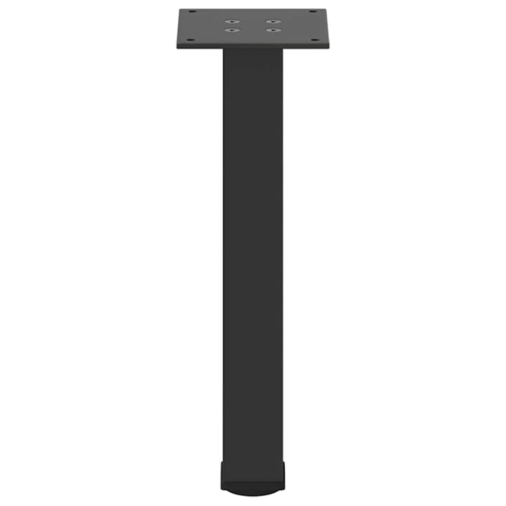 Salongbordben 4 stk svart 42–44 cm stål vidaXL