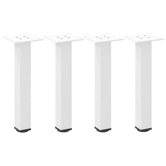 Salongbordben 4 stk hvite 42–44 cm stål vidaXL