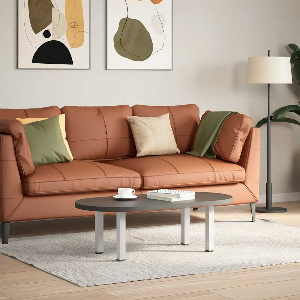 Salongbordben 4 stk hvite 42–44 cm stål vidaXL