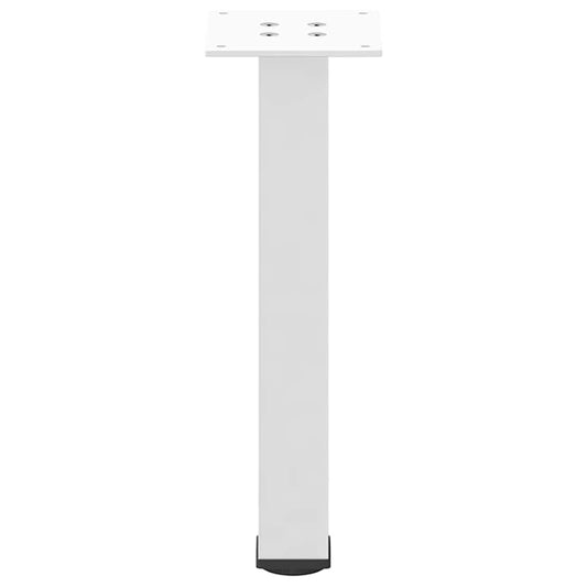 Salongbordben 4 stk hvite 42–44 cm stål vidaXL
