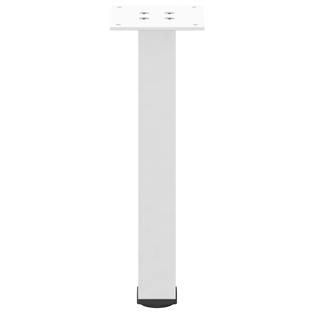 Salongbordben 4 stk hvite 42–44 cm stål vidaXL