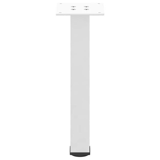 Salongbordben 4 stk hvite 42–44 cm stål vidaXL