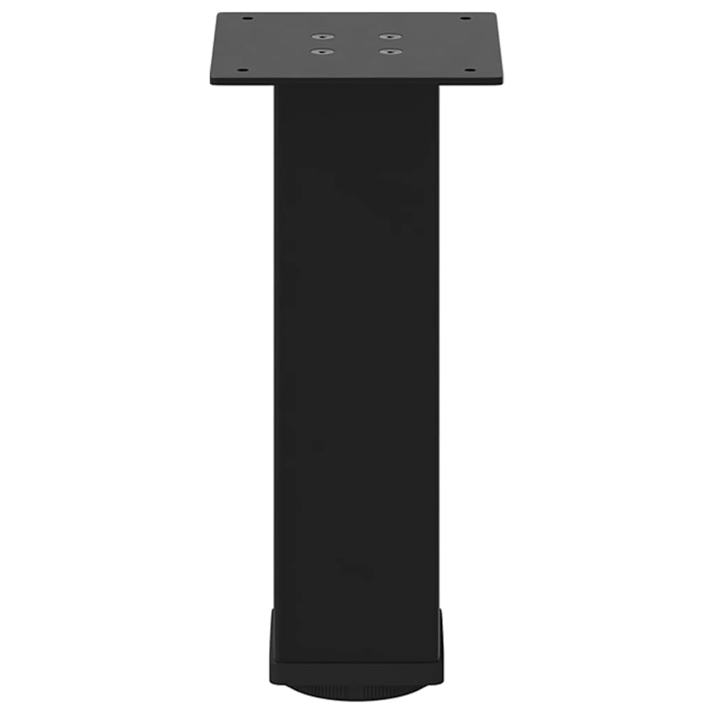 Salongbordben 4 stk svart 30-32 cm stål