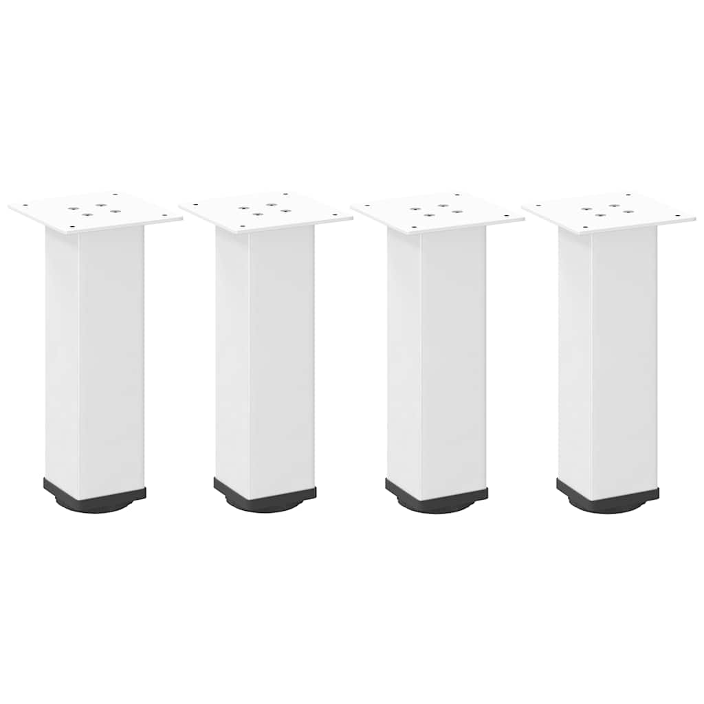 Salongbordben 4 stk hvit 30-32 cm stål