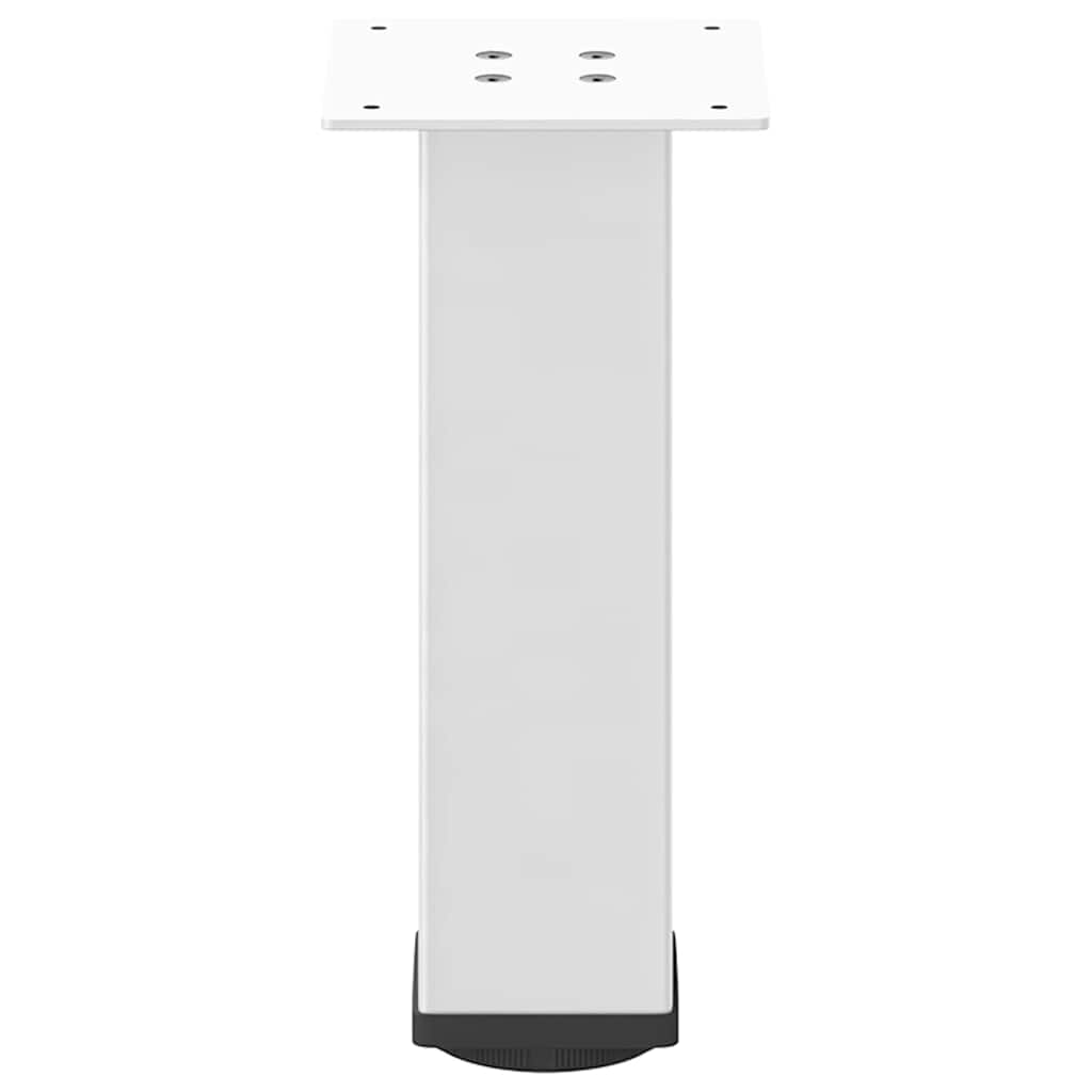 Salongbordben 4 stk hvit 30-32 cm stål