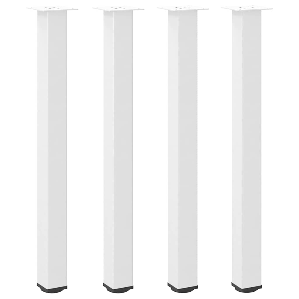 Barbordben 4 stk hvite 100-102 cm stål