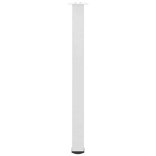 Barbordben 4 stk hvite 100-102 cm stål