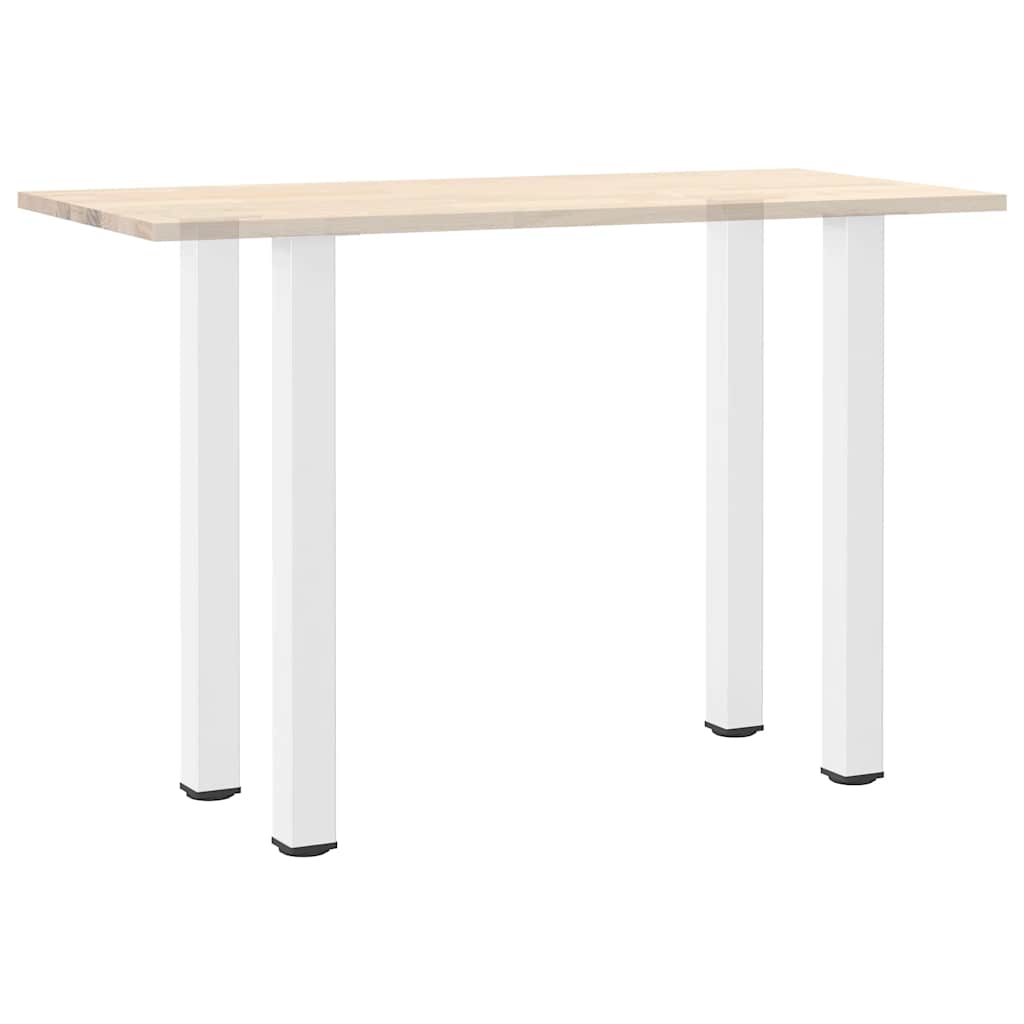 Barbordben 4 stk hvite 100-102 cm stål
