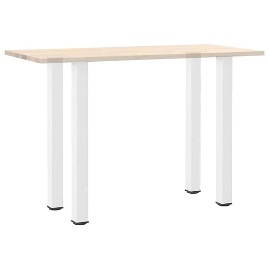 Barbordben 4 stk hvite 100-102 cm stål