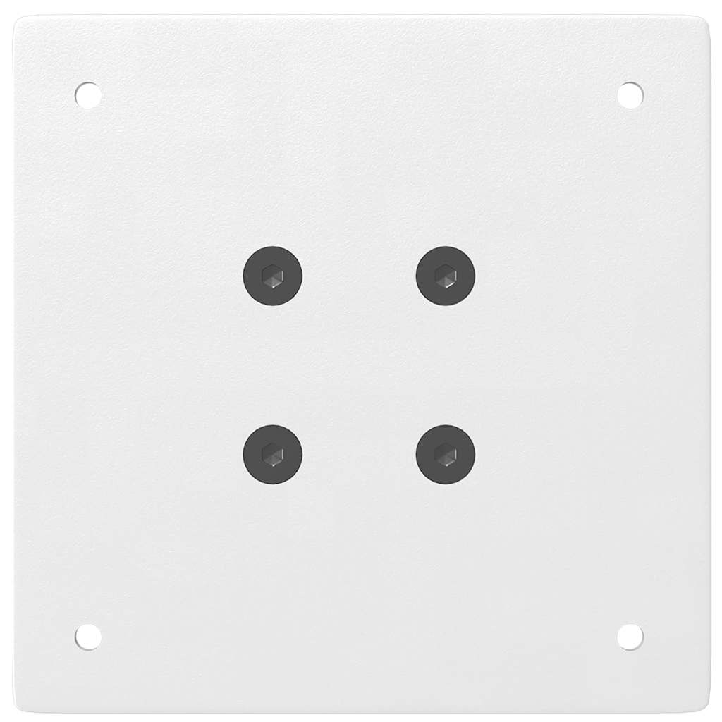 Barbordben 4 stk hvite 110–112 cm stål