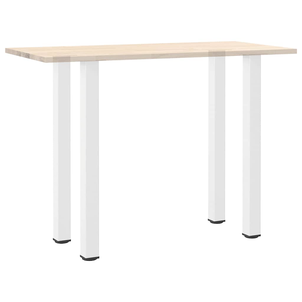 Barbordben 4 stk hvite 110–112 cm stål