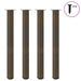 Barbordben 4 stk naturstål 110–112 cm stål
