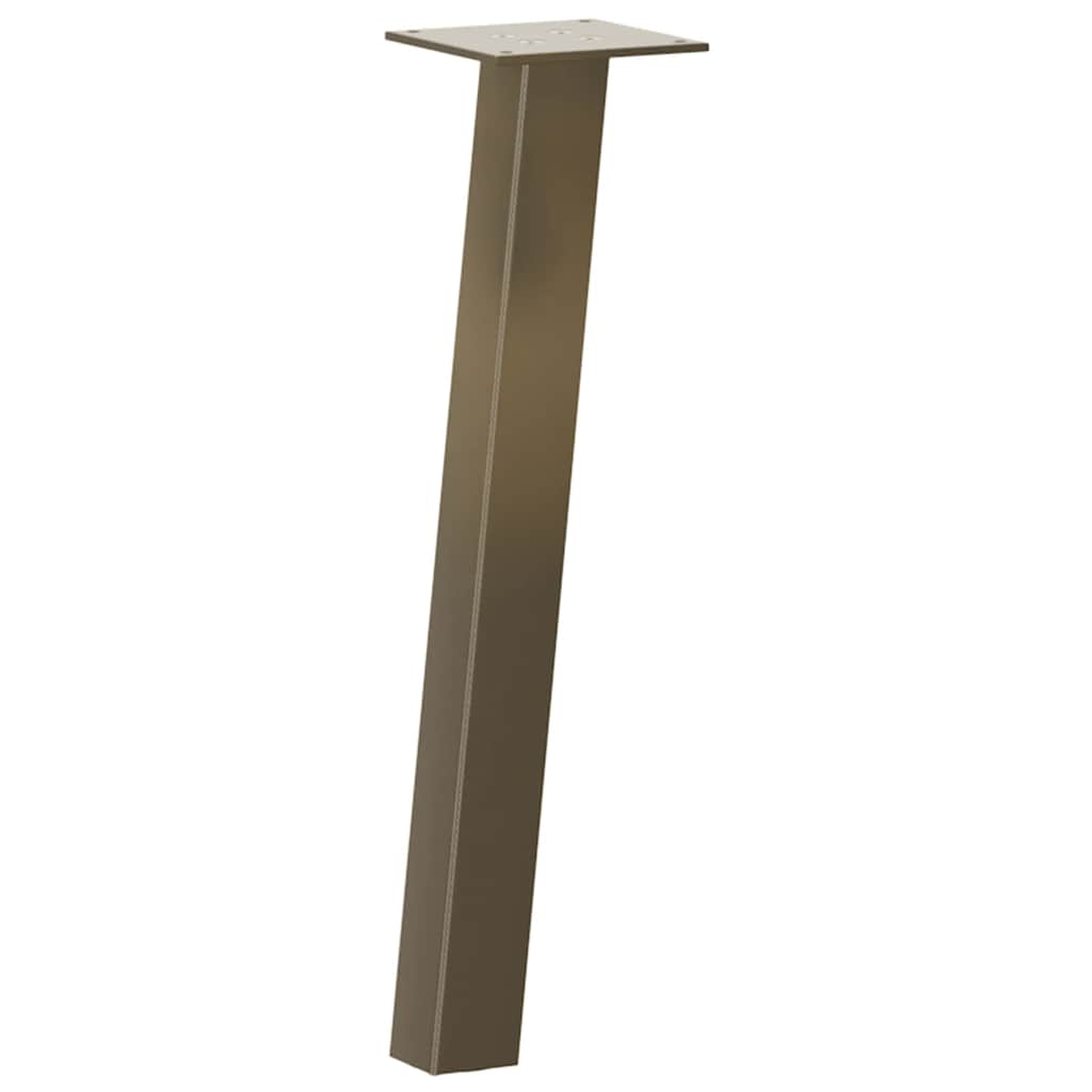 Salongbordben 4 stk naturstål 30 cm stål