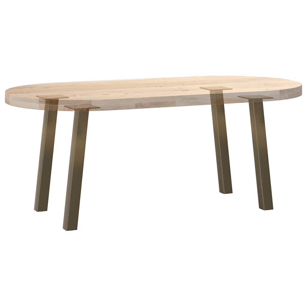 Salongbordben 4 stk naturstål 30 cm stål