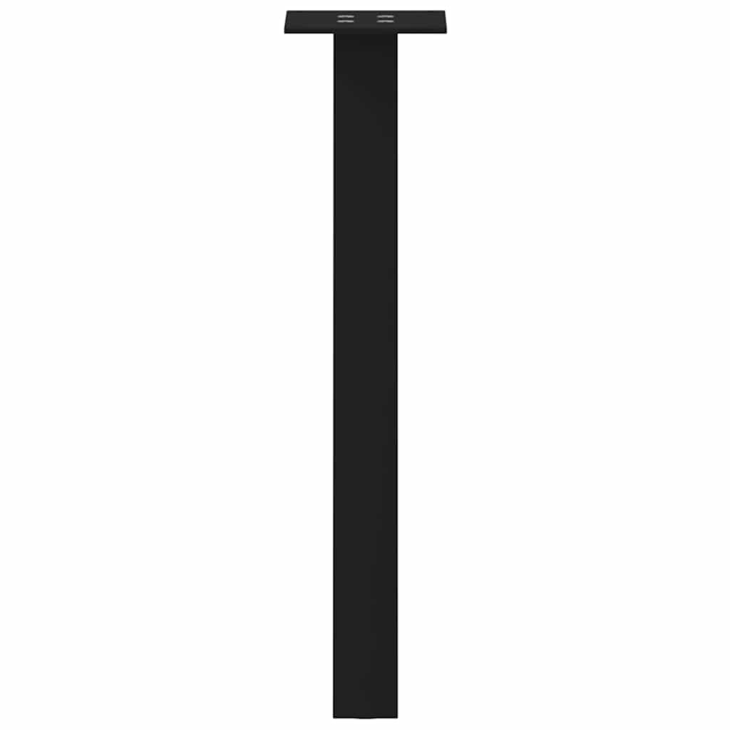 Salongbordben 4 stk svart 42 cm stål