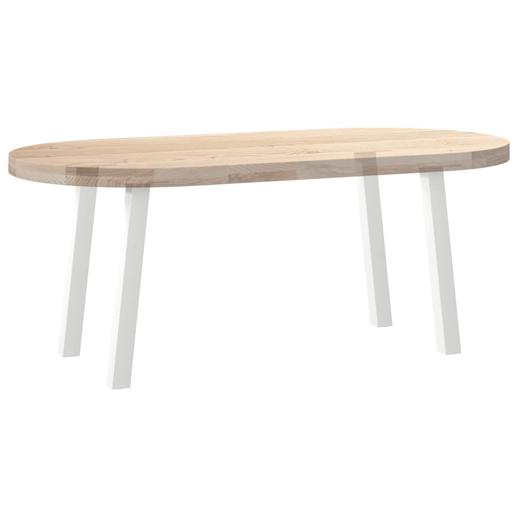 Salongbordben 4 stk hvit 42 cm stål