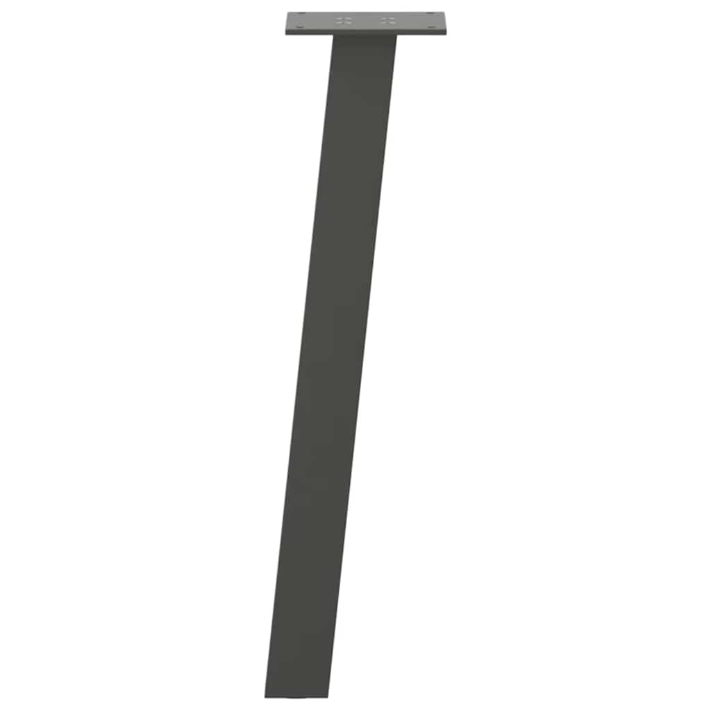 Salongbordben 4 stk antrasitt 42 cm stål