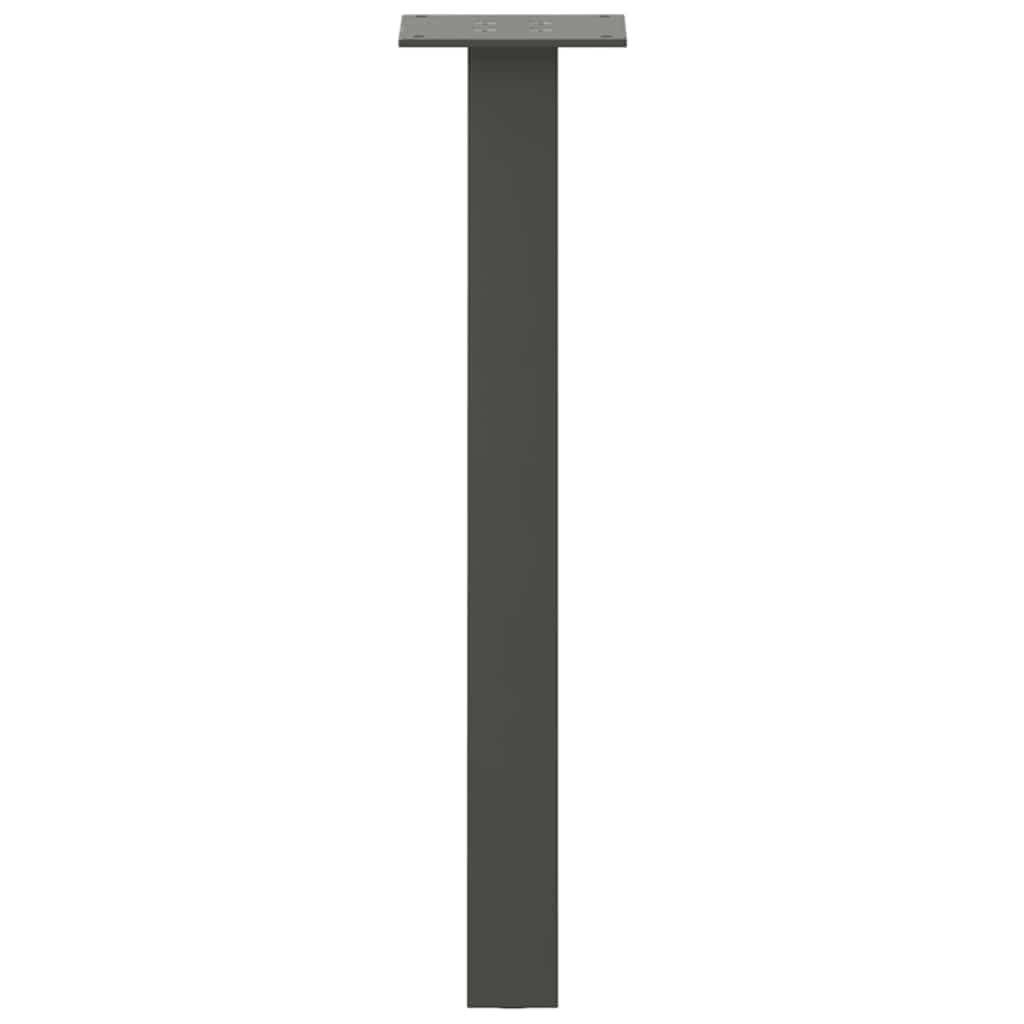 Salongbordben 4 stk antrasitt 42 cm stål