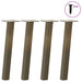 Salongbordben 4 stk naturstål 42 cm stål