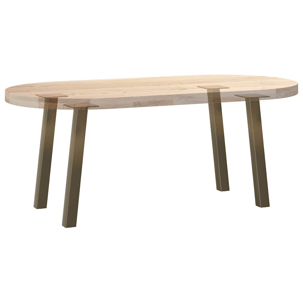 Salongbordben 4 stk naturstål 42 cm stål