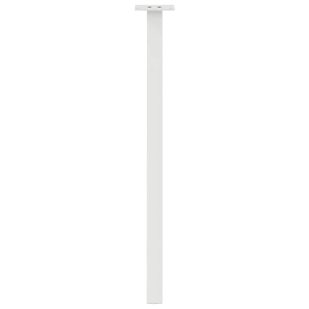 Konsollbordben 4 stk hvite 72 cm stål